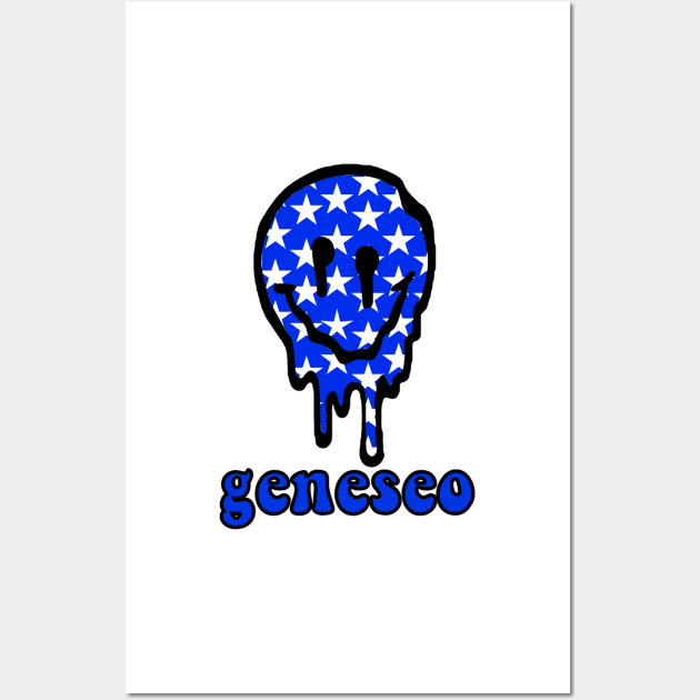 geneseo drippy smiley Wall Art by lolsammy910